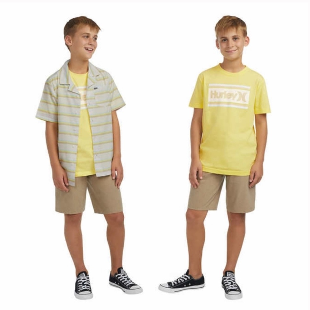 NWT Boys Hurley 2 Piece Shirt Set